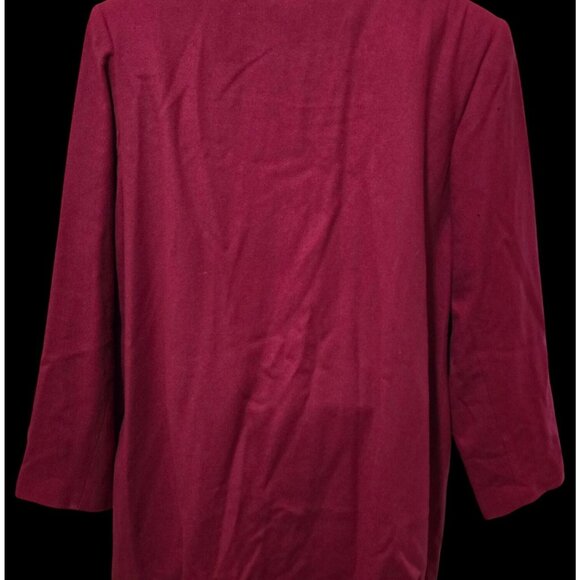 Vintage Harbor Red Wool Blend Blazer Jacket Size old money, elegant classic - Picture 2 of 9